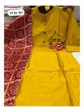 Premium Quality Janmashtami Special Chanderi Maslin Kurti Paired with Elegant Chinon Dupatta