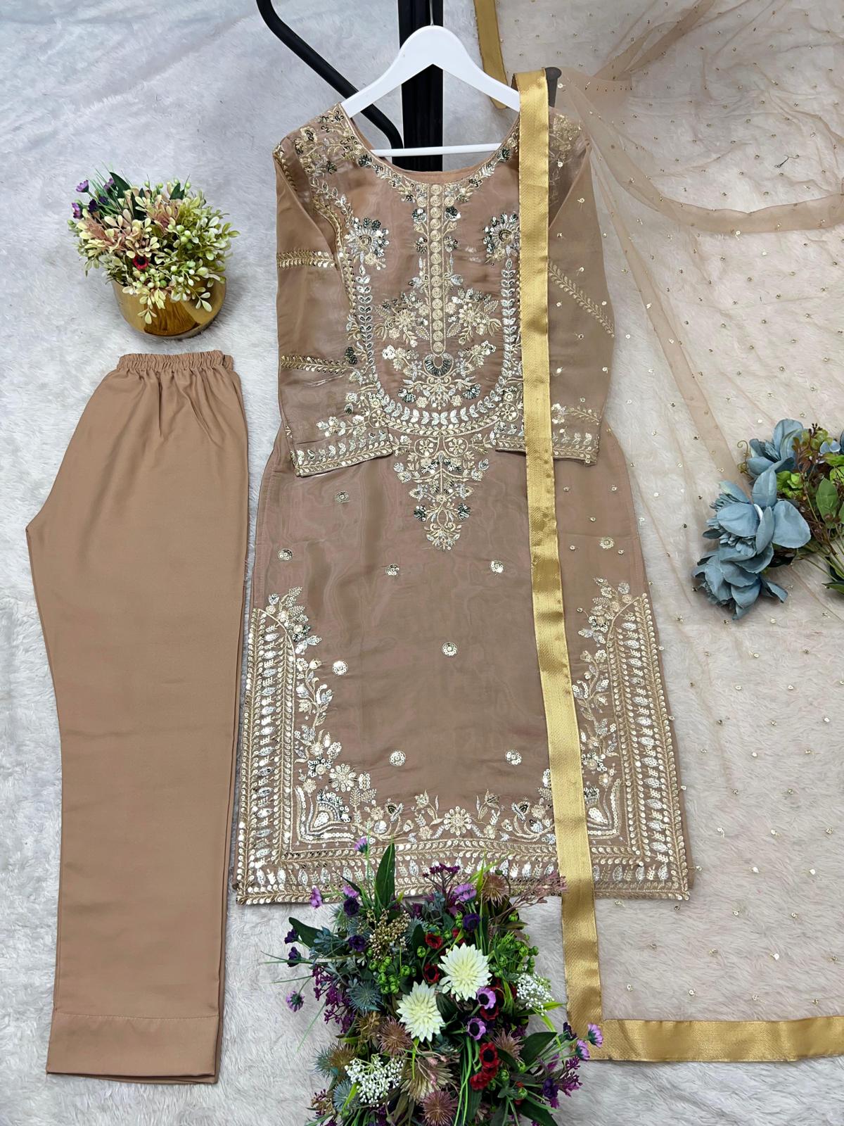 Pakistani Designer Collection In Jimmy Choo Silk Fully Stitched Ready To Wear