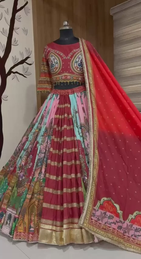 Designer Printed Lehenga Choli 💃 Navratri - Garba 💃 collection